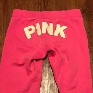 PINK Cropped Sweatpants